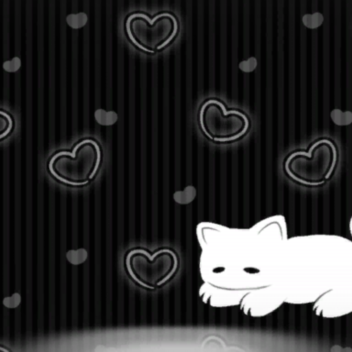Sleeping Black Cat Emo Background