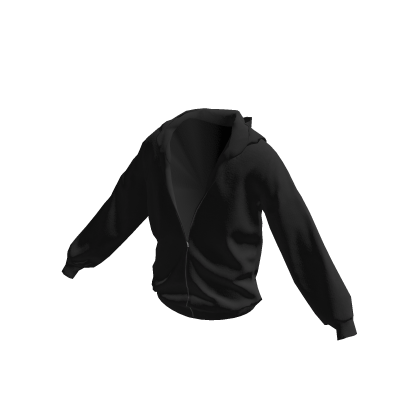 Black Half-Zipped Hoodie