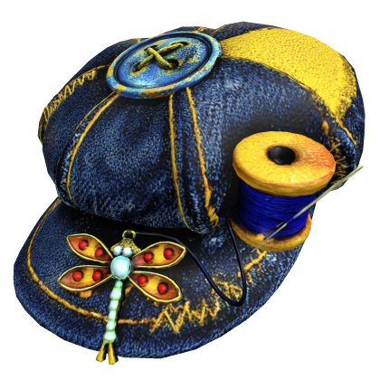 Buttons Movie Inspired Threaded Spool Newsboy Hat