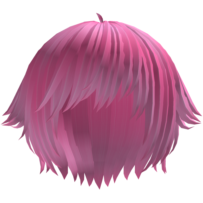 ´ཀ` emo anime catboy tufts hair in pink