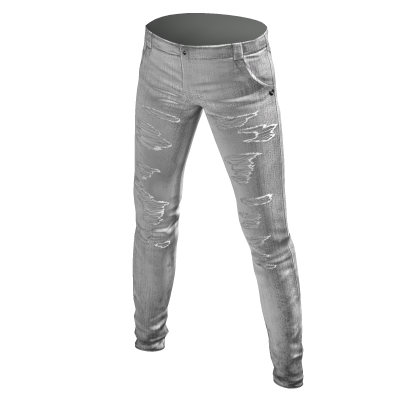 Distressed Jeans White