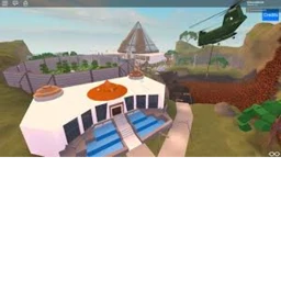 Fly a plane around a jurrassic park icon