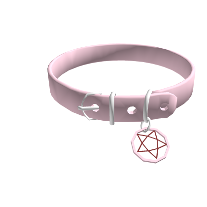 Gothic Pentagram Choker Pink ♡