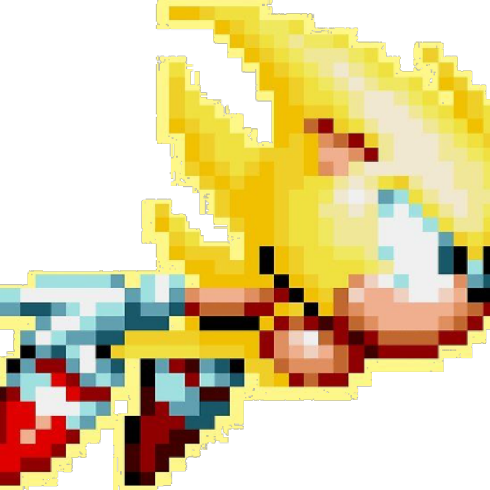 Sonic Mania Super Sonic Flying Roblox decal