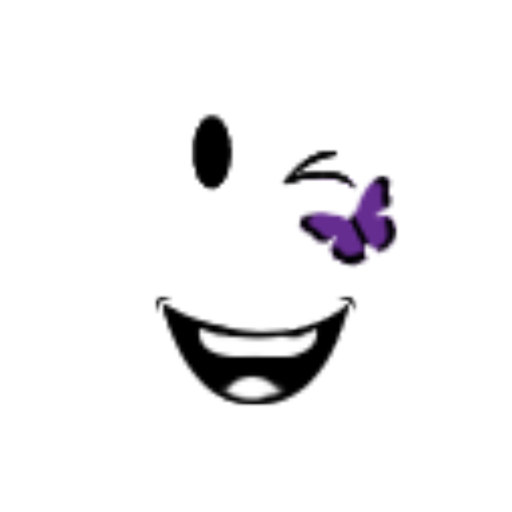 Purple Butterfly Smile