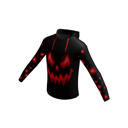 Black Halloween Sweatshirt Red Pumpkin Glow Bat thumbnail