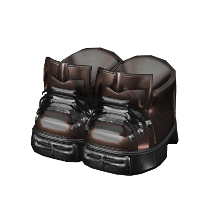 Y2K Rockstar Gothic Brown Boots
