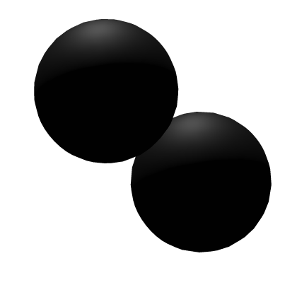 ꒰𑁬 || sweet mini black hair bobbles (left) Roblox item