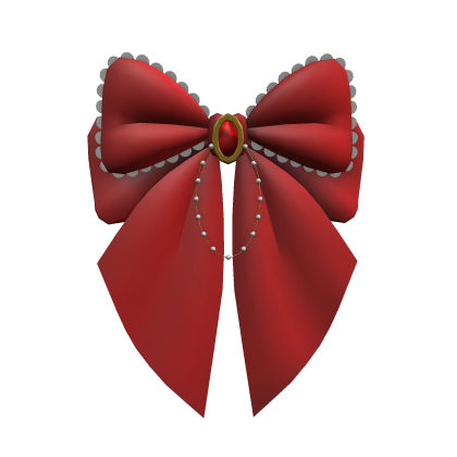 Red Kawaii Hair Bow Roblox item
