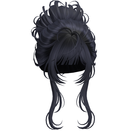 Messy Elegant Anime Bun Navy