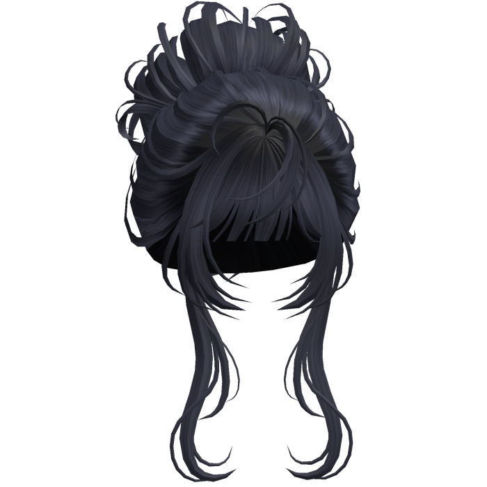 Messy Elegant Anime Bun Navy