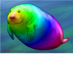 Rainbow Manatees <3