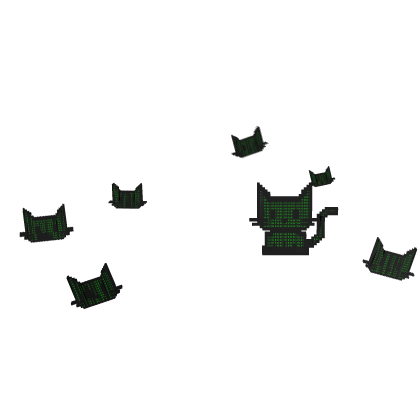 Animated Tabby Cat 🐱 [Glitch Green]