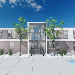 Luxury House with Air conditioners icon