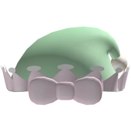 cute christmas bunny elf hat green Roblox item