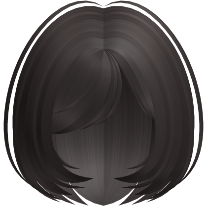 (>ᴗ<) delicate dark brown simple fluffy wispy bob