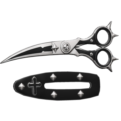 Black Vkei Scissor Hairclip Right Facing Roblox item
