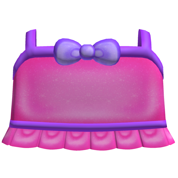 ♡ bright pink & purple tweencore bow ruffled top
