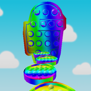 Escape Pop It Rainbow Obby Parkour! [EASY]