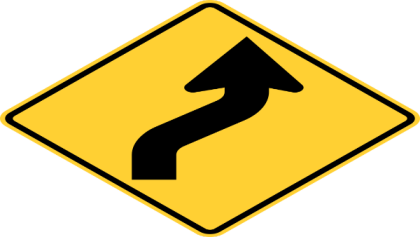 Slight Dogleg Right Sign Roblox decal