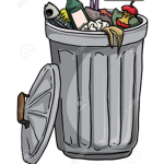 Trashcan happy man