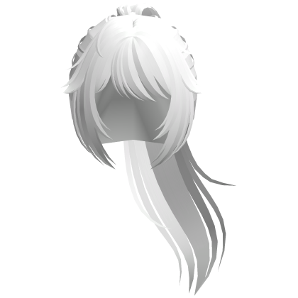 cute anime ayano yandere ponytail in white Roblox item