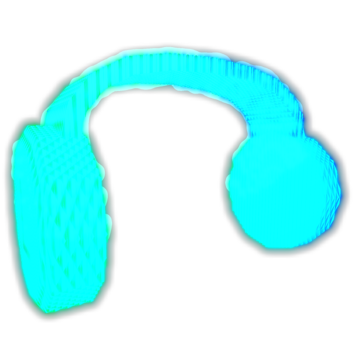 Glowing Rainbow Headphones