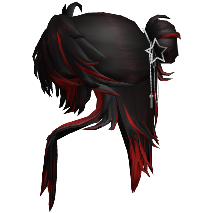 Red Messy Gothic Wolfcut