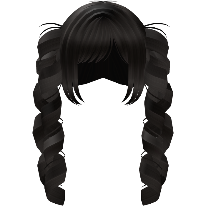 Cute Doll Messy Drill Pigtails in Dark Brown