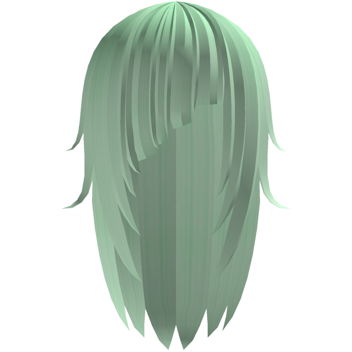 long messy moe emo hair with bangs ᨳ𐔌 green 𐦯ᜊ