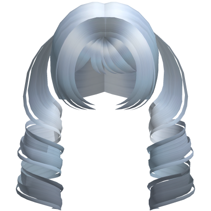 Cute Swirly Long Pigtails (Sky Blue)