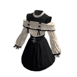 Off-White Gothic Dress