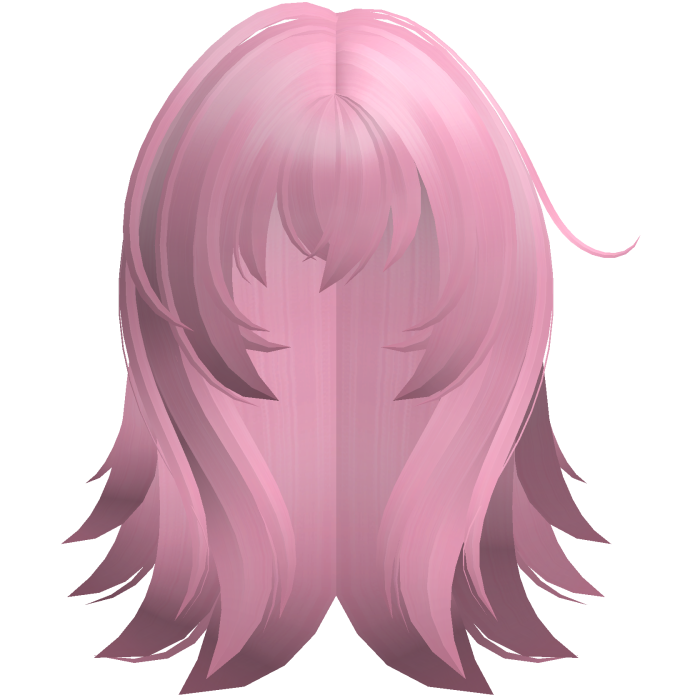 aoi mukou fluffy messy anime hair hot pink