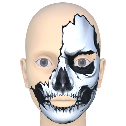 Half Skull Face Painted Roblox catalog item