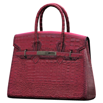 WANE CROCODILE SKIN PINK BAG