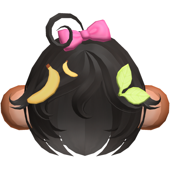 🍌🐵🍃 cute lala monkey bob hair in dark brown