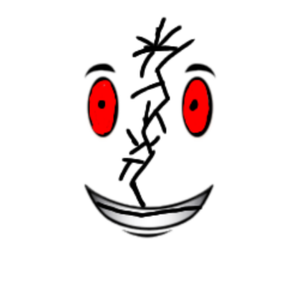 Corrupt winning smile (Use for horror genre games) Roblox decal