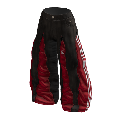 MJ RED VINTAGE ZIPPER JEANS thumbnail