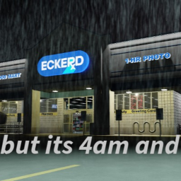 Pharmacy but its 4am and its raining.