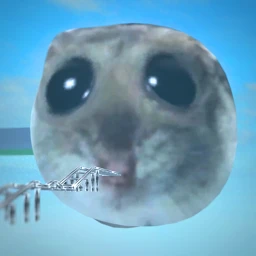 cart ride into sad hamster icon