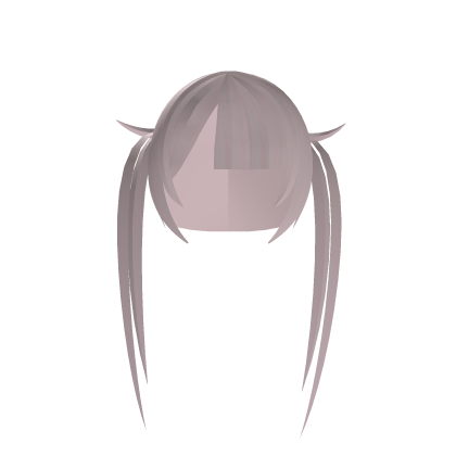 cute moe anime hair with pigtails pink