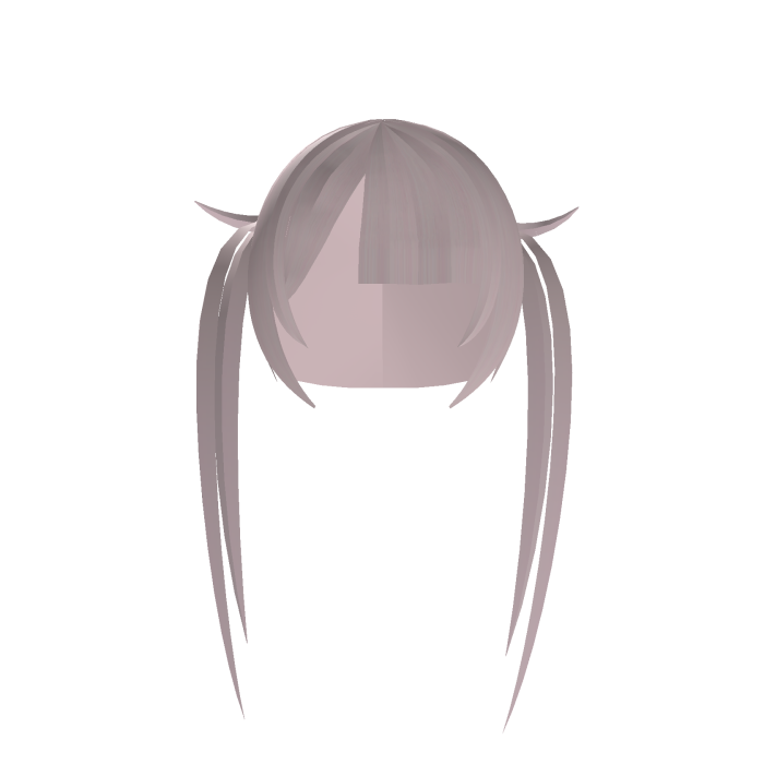 cute moe anime hair with pigtails pink