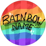 Rainbow Nametag