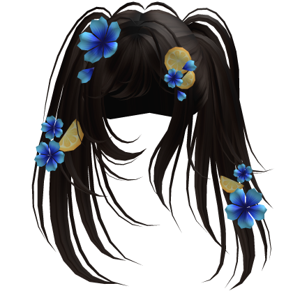 Brown Tropical Blossom Hair