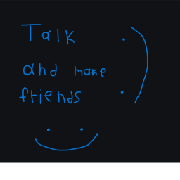 Talk for friend's