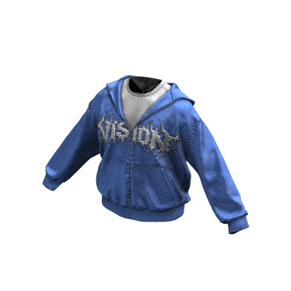 Blue Y2K Graphic Hoodie | Roblox Item - Rolimon's