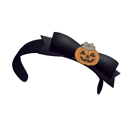 Midnight Halloween Pumpkin Bow