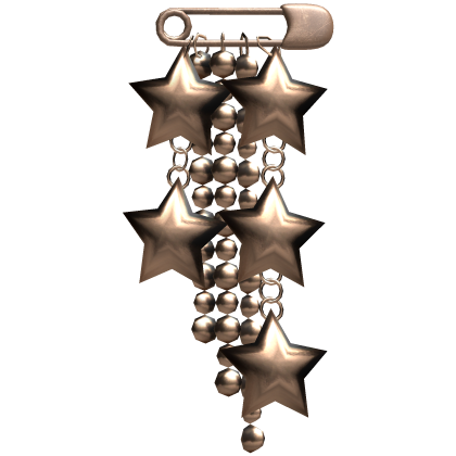 Bronze Star Y2K Emo Goth Metal Lapel Pin Clip
