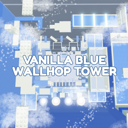 VANILLA BLUE WALLHOP TOWER (EASY) official Roblox game thumbnail