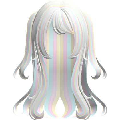 long swirly magical hair w ponytails in confetti Roblox item